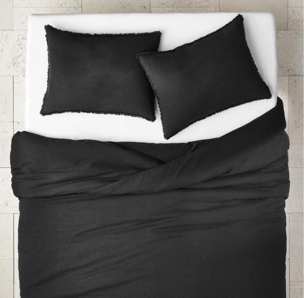 Casaluna black 3 piece full queen duvet new